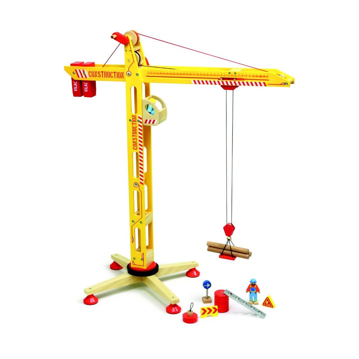 Dźwig drewniany XL Vilacity, Vilac