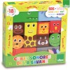 Vilac Klocki drewniane sensoryczne Sawanna 11 elementów +18mc