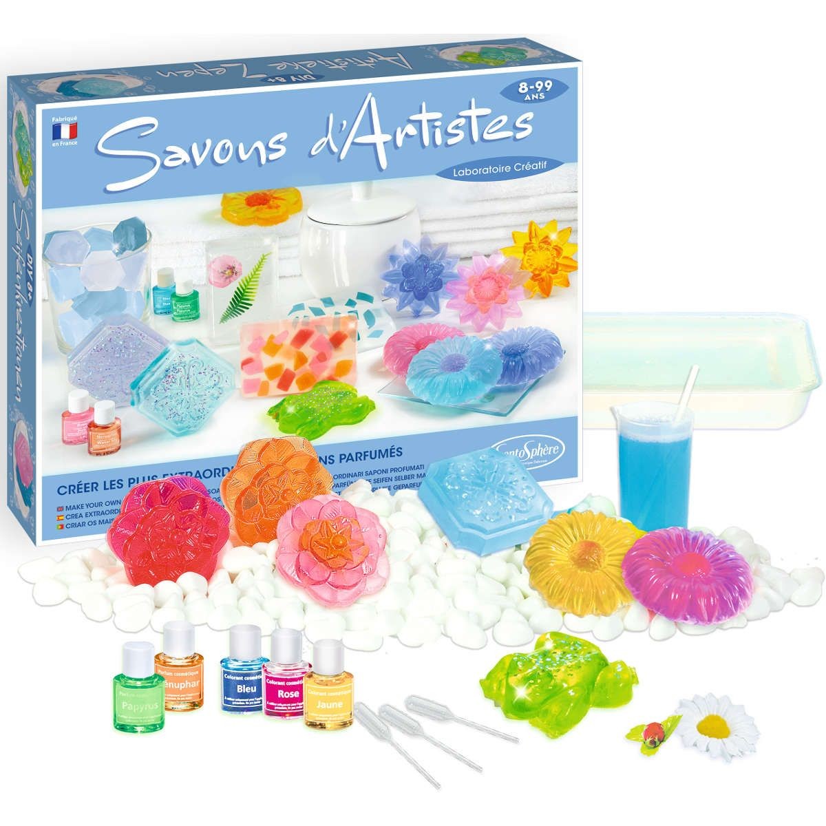 Artystyczne mydełka glicerynowe do robienia dla dzieci +8 lat SentoSphere