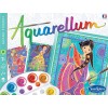 SentoSphere Aquarellum Glamour Girls 3 obrazy A4 + farby 6330