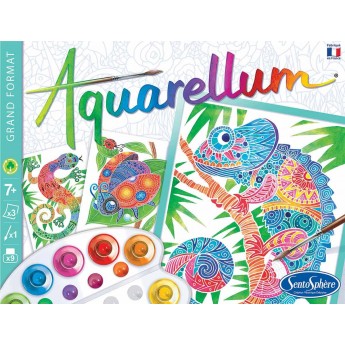 Aquarellum Zwierzęta Zentangle 3 obrazy do malowania, SentoSphere