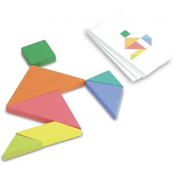 Vilac Tangram podwójny drewniany puzzle dla dzieci od 5 lat