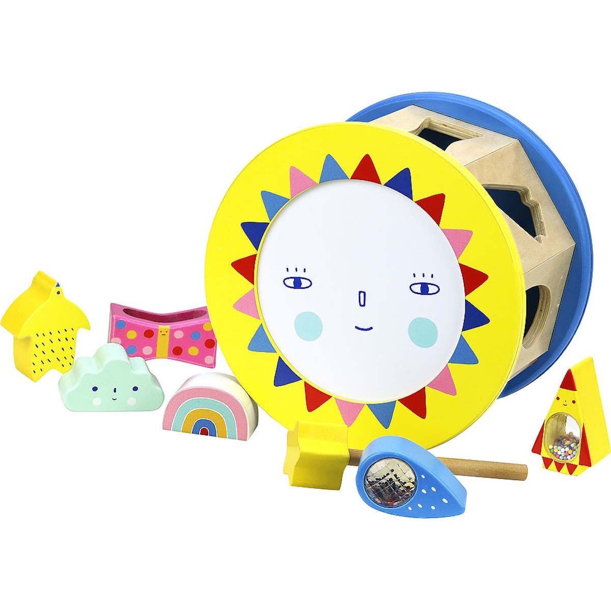 Vilac Sorter kształtów Dzień i Noc zabawka drewniana +1