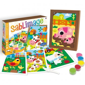 Sablimage Farma 4 obrazki piaskowe do malowania, SentoSphere