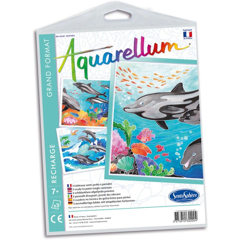 Delfiny plansze do Aquarellum, SentoSphere Delfiny plansze do Aquarellum, SentoSphere