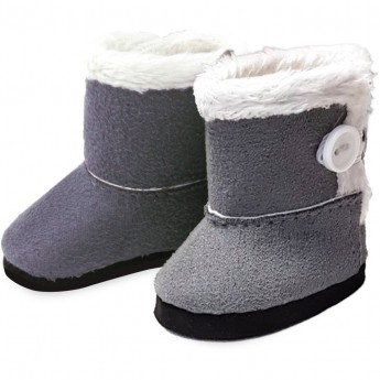 Szare botki dla lalek 28 cm, Petitcollin
