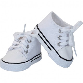 Białe trampki dla lalek 36 cm, Petitcollin