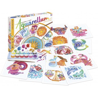 SentoSphere Aquarellum Collector Znaki Zodiaku 6 obrazów A4 6993