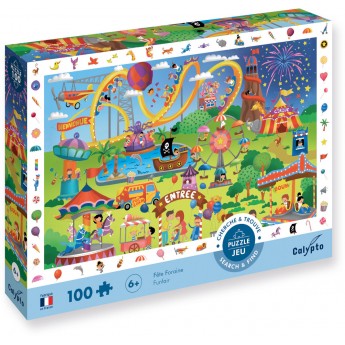 Calypto Puzzle obserwacyjne 100 elementów Wesołe Miasteczko 7502