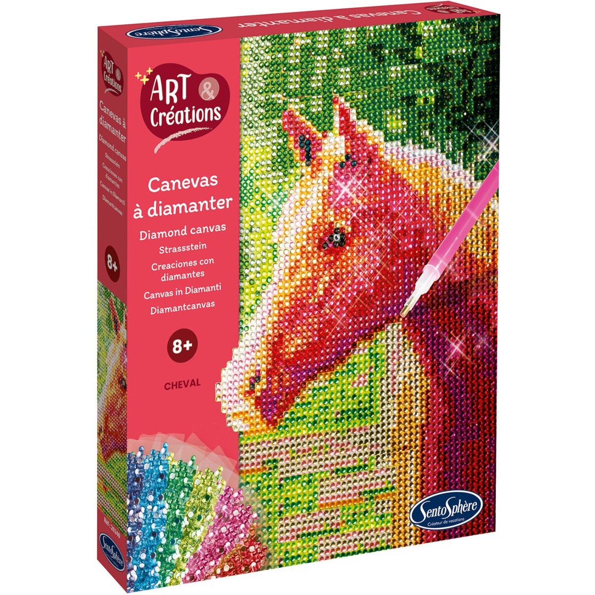 SentoSphere Obraz z diamentami Koń 20240