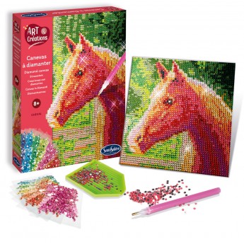 SentoSphere Obraz z diamentami Koń 20240