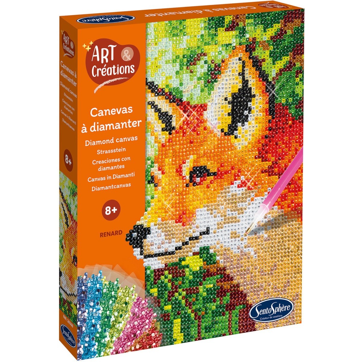 SentoSphere Obraz z diamentami Lis 20360