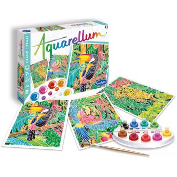 SentoSphere Amazonia Aquarellum 3 obrazy i farby 6150