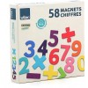 Vilac Magnesy drewniane Cyfry 58szt