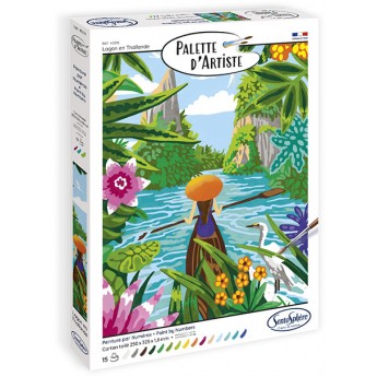 Malowanie po numerach "Laguna w Tajlandii" SentoSphere 4521 | Dadum