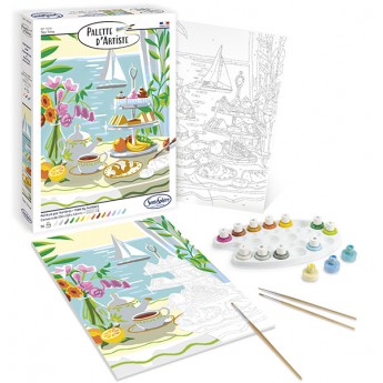 Malowanie po numerach "Czas na herbatę" SentoSphere 45206 | Dadum