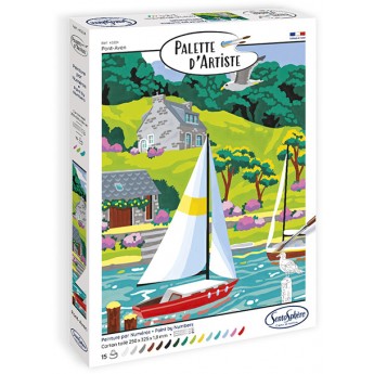 Malowanie po numerach "Pont-Aven, Bretania" SentoSphere 452 | Dadum