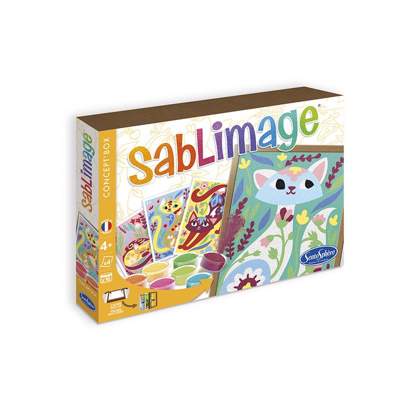 SentoSphere Sablimage Romantyczne Koty 4 obrazki piaskowe 8823 SentoSphere Sablimage Romantyczne Koty 4 obrazki piaskowe 8823