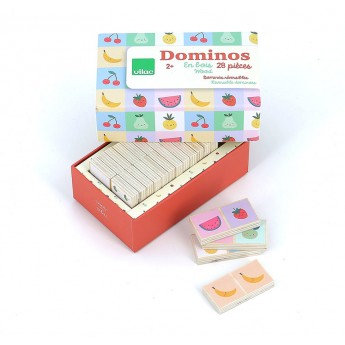 Vilac Domino drewniane dwustronne Owoce