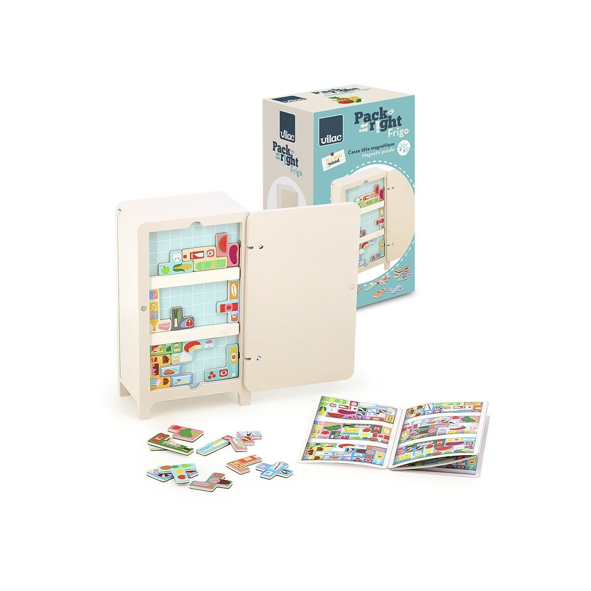 Vilac Zapakowana Lodówka łamigłówka magnetyczna 7640
