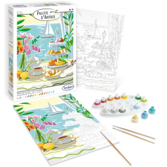 Malowanie po numerach "Czas na herbatę" dla dorosłych, SentoSphere