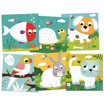 Zestaw plastyczny malowanie palcami  zabawka +3, Crea Lign' | Dadum