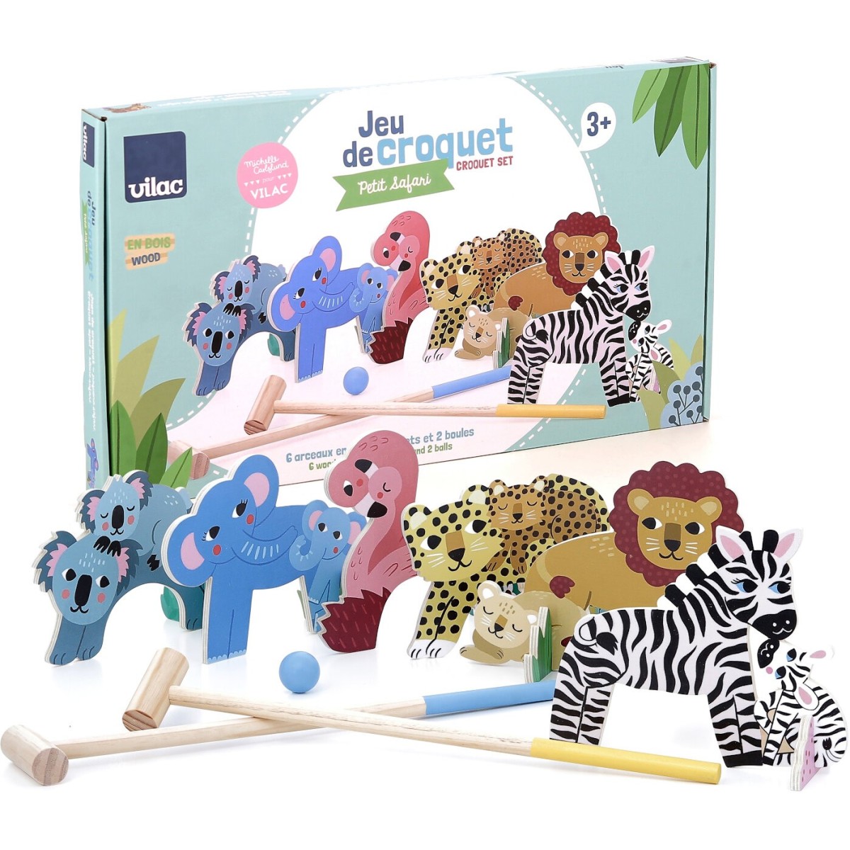 Drewniany krykiet "Mama i Dziecko" Vilac 8572