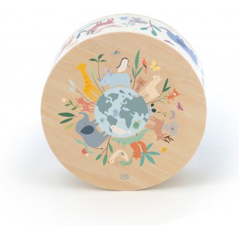 Bęben cajon "Zwierzęta Świata" Vilac 7113