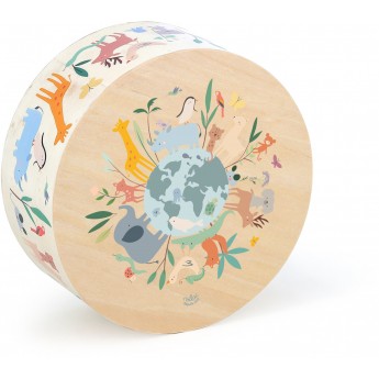 Bęben cajon "Zwierzęta Świata" Vilac 7113