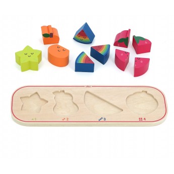 Układanka do nauki liczenia do 4 "Owoce" Vilac 7424