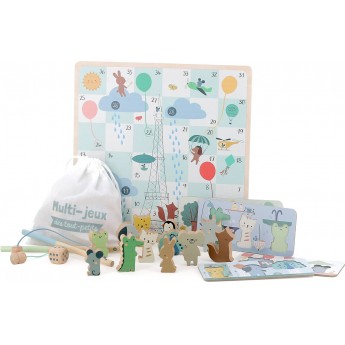 4 klasyczne gry planszowe dla 2-latków Vilac 7117