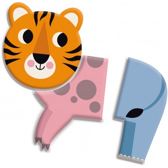 Puzzle magnetyczne Sawanna układanki 3-elementowe Vilac 7624