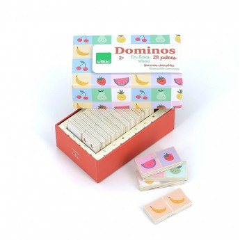 Vilac Domino drewniane dwustronne Owoce