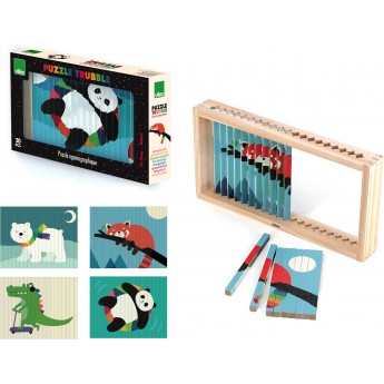 Puzzle 4-wymiarowe "Zwierzęta" Vilac 7427