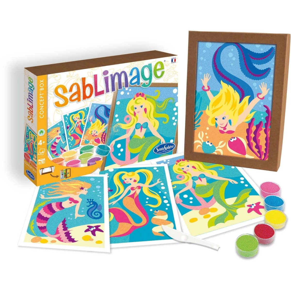 Sablimage Syreny 4 obrazki piaskowe do malowania SentoSphere | Dadum