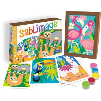 Zwierzęta Południowoamerykański 4 obrazki piaskowe Sablimage | Dadum