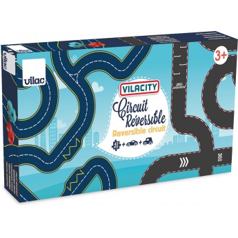 Tor samochodowy dwustronny z 2 autkami Vilac 2350