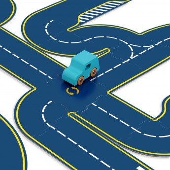 Tor samochodowy dwustronny z 2 autkami Vilac 2350