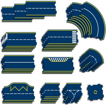 Tor samochodowy dwustronny z 2 autkami Vilac 2350