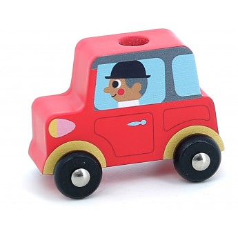 Nakładanka drewniana Laweta na 4 auta Vilac 7636