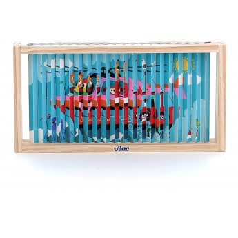 Puzzle 4-wymiarowe "Pojazdy" Vilac 7639