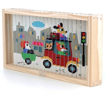 Puzzle 4-wymiarowe "Pojazdy" Vilac 7639