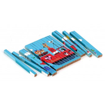 Puzzle 4-wymiarowe "Pojazdy" Vilac 7639