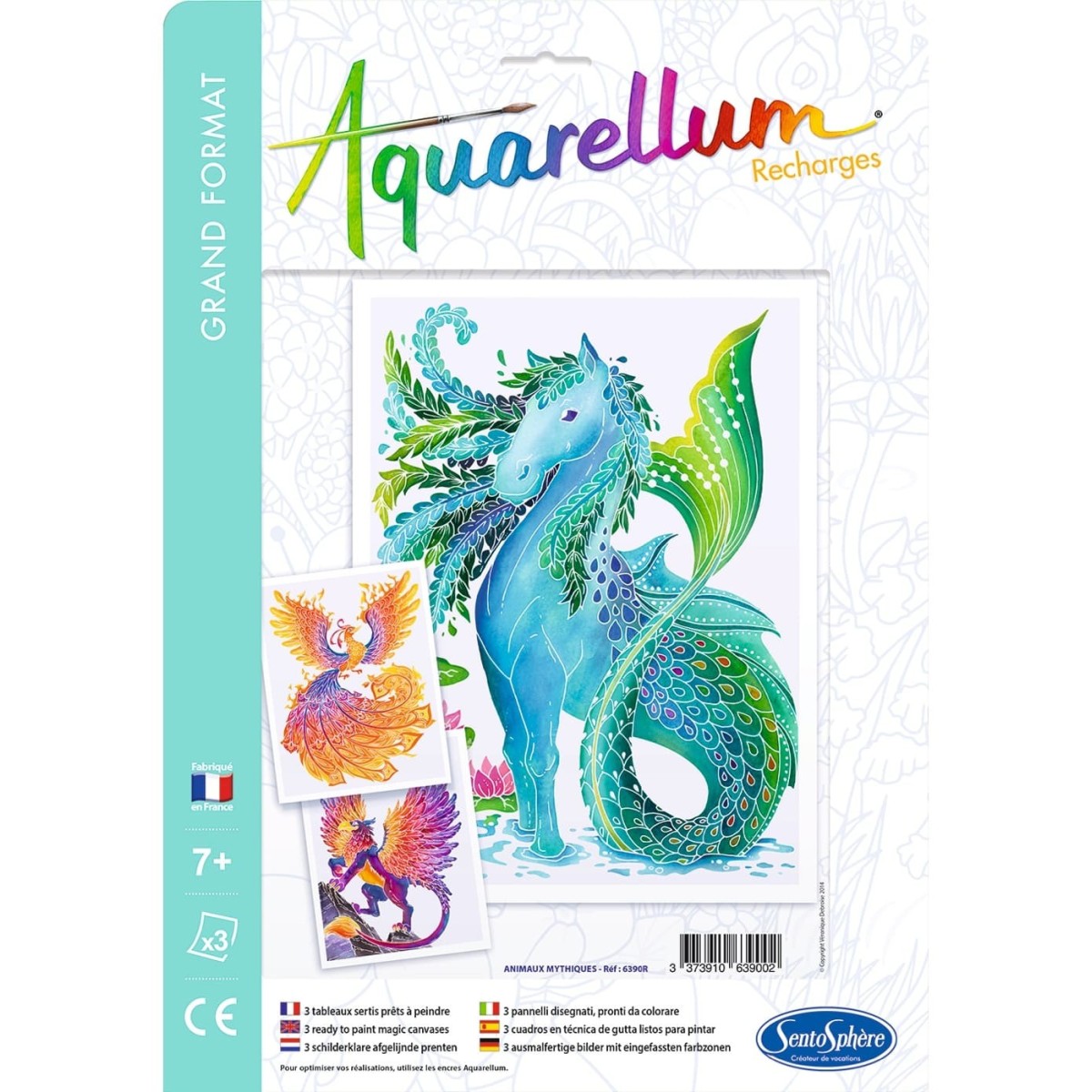 Aquarellum Mityczne Stworzenia 3 plansze zapasowe | Dadum