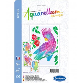 Aquarellum Junior Papugi plansze do malowania | Dadum