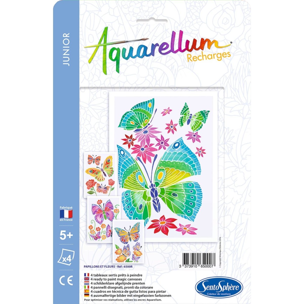 SentoSphere Kwiaty i Motyle plansze do malowania Aquarellum | Dadum