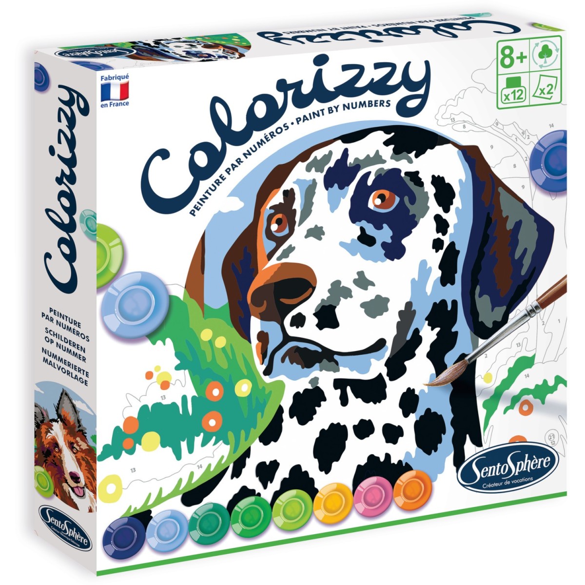 SentoSphere COLORIZZY Pieski malowanie po numerach 4510