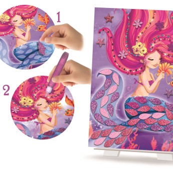 Crea Lign Zestaw kreatywny z brokatem Syreny CL168