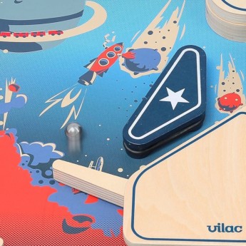 Vilac Flipper drewniany Kosmos gra zręcznościowa +5 | Dadum