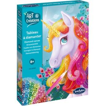 Zestaw kreatywny obraz z diamentami Jednorożec +8, SentoSphere | Dadum